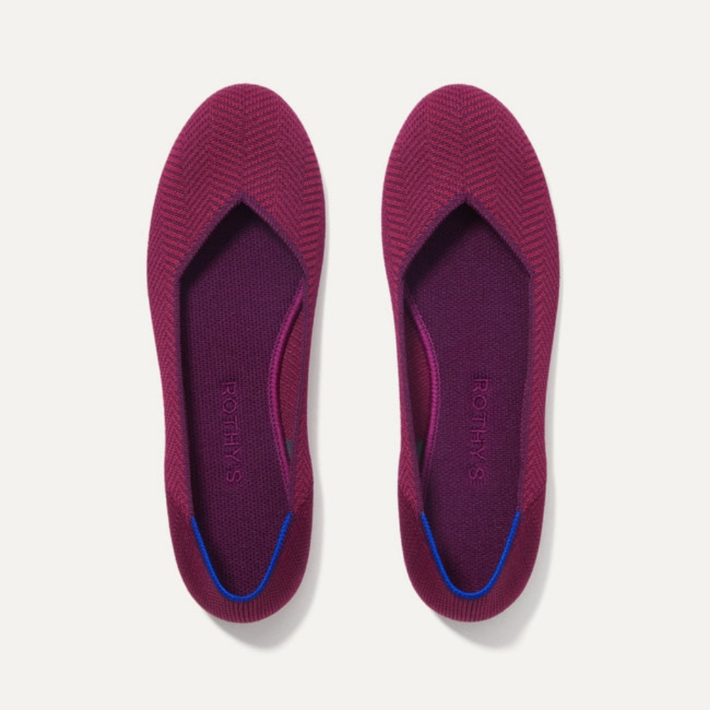Size 9.5 Cabernet Herringbone Rothys